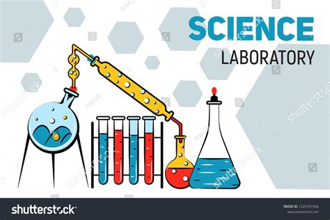 Chemistry Laboratory Concept Banner Cartoon Illustration Stock ...