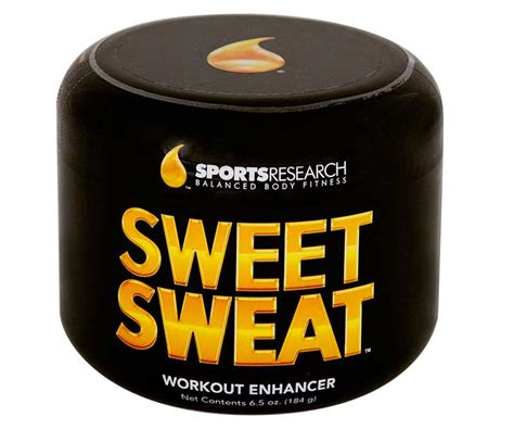 Sports Research SWEET SWEAT 6.5 oz Jar Workout Enhancer, Sweet Sweat ...