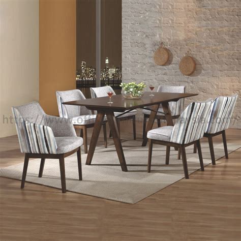 6 ft 6 Seater Solid Wood Rectangular Dining Table Set | Meja Makan Set