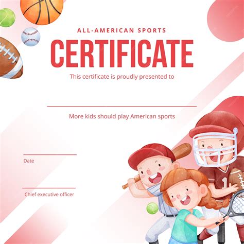 Sports Day Certificate Template