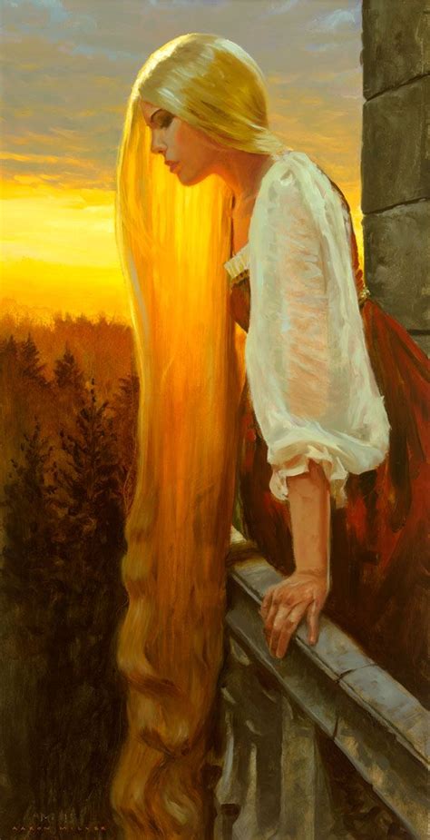 Rapunzel oil painting by Aaron Miller | Fairytale art, Disney art ...