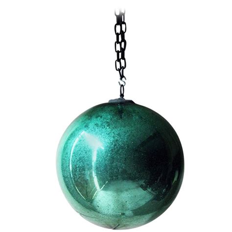 Good Large Green Mercury Glass Witches Ball, circa 1900 at 1stDibs ...