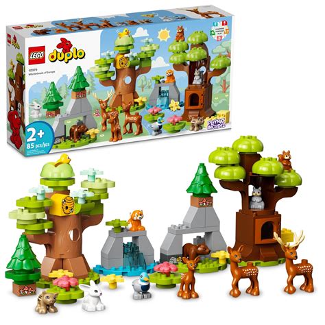 LEGO DUPLO Wild Animals of Europe 10979 Building Toy Set for Toddlers ...