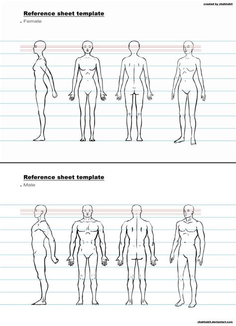 Blank Character Model Sheet