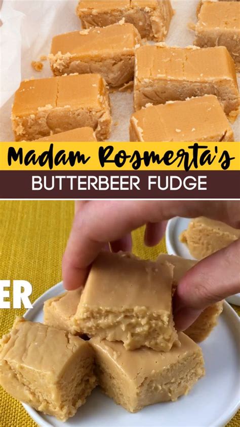 MADAM ROSMERTA & BUTTER BEAR FUDGE | Butterbeer fudge, Fudge dessert ...