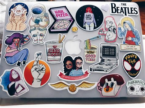 Designed my laptop with stickers from local artists! : r/laptopstickers