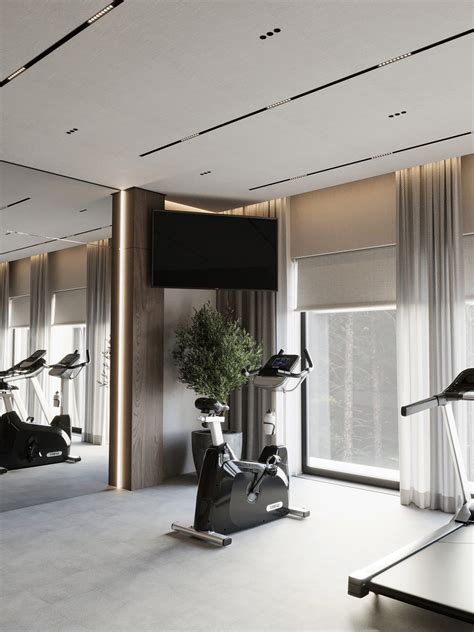 GYM IN THE PRIVATE COUNTRY HOUSE on Behance