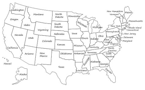 Blank Us Map Printable