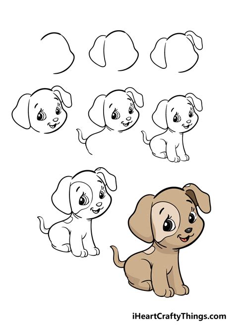 Easy Puppy Drawing