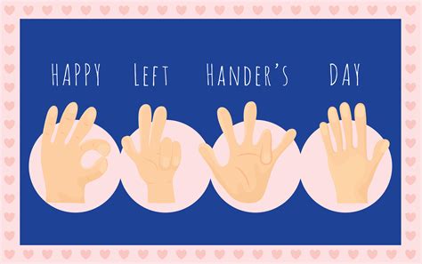 left handers day design 4082296 Vector Art at Vecteezy