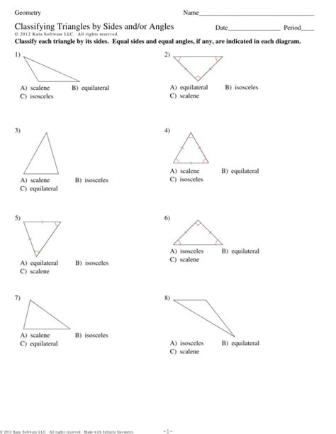 Classifying Triangles By Angles Worksheet — db-excel.com