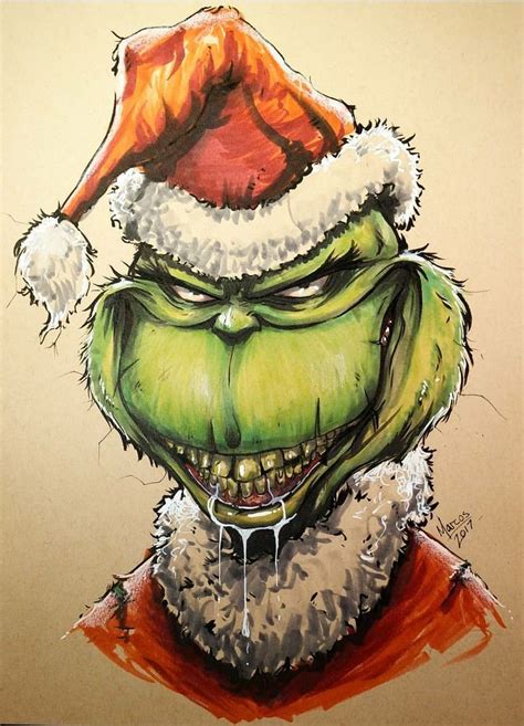 The Grinch in 2022 | Cartoon drawings, Scary drawings, Art drawings ...