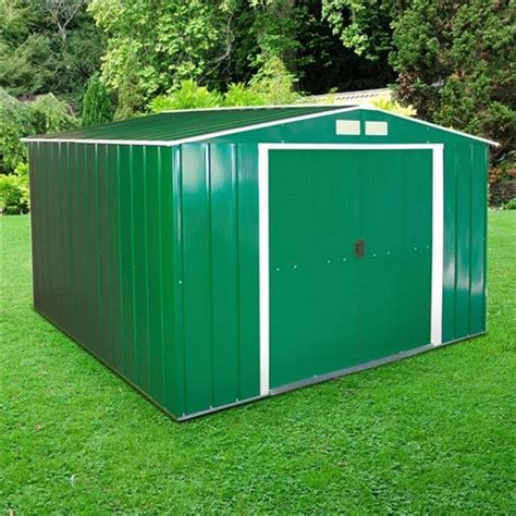 Sapphire Apex Metal Shed 8X8 | Garden Street