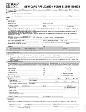 New Card Application Forms Kundu Bsp - Fill and Sign Printable Template ...