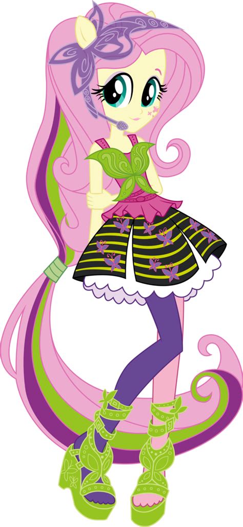 V2 Rainbow Rocks Fluttershy Vector by icantunloveyou on deviantART ...