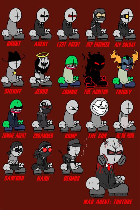 Madness Combat characters I drew by TheRipperandco on Newgrounds