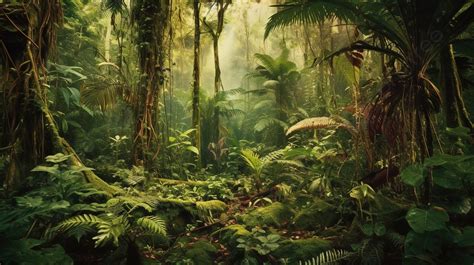 Lush And Tropical Rainforest Background, Picture Of A Jungle, Jungle ...