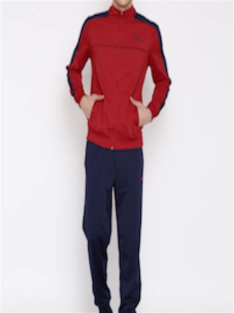 Buy Puma Red & Navy Tracksuit - Tracksuits for Men 1645045 | Myntra