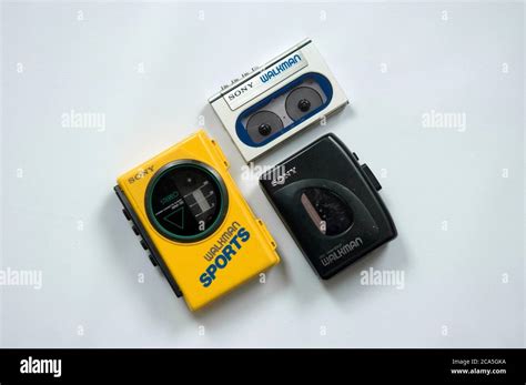 Different models of the iconic Sony Walkman portable cassette player ...