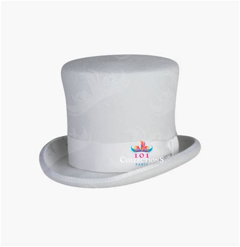 White Victorian Top Hat, HD Png Download , Transparent Png Image - PNGitem