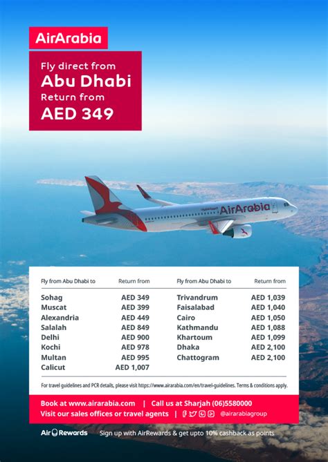 From Abu Dhabi to over 14 destinations starting from AED 349 | Air Arabia