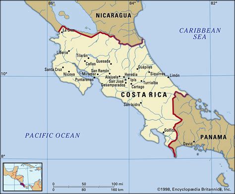 World Map Of Costa Rica - United States Map