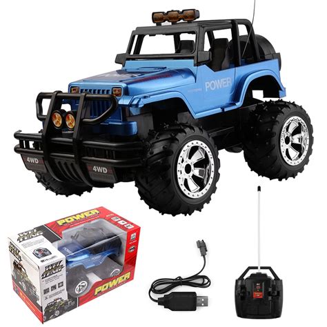 Remote Control Car for Boys and Girls, Rechargeable RC Jeep Off Road ...