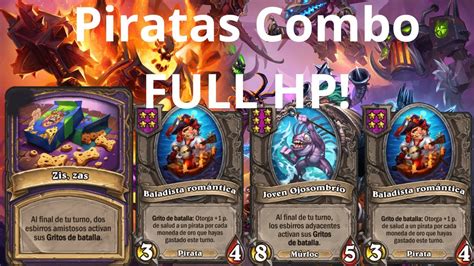 Piratas Combo FULL HP! Hearthstone campos de batalla battlegrounds en ...