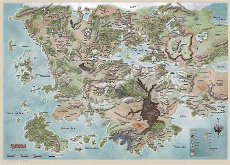 Map of Faerun in The Forgotten Realms| World Anvil