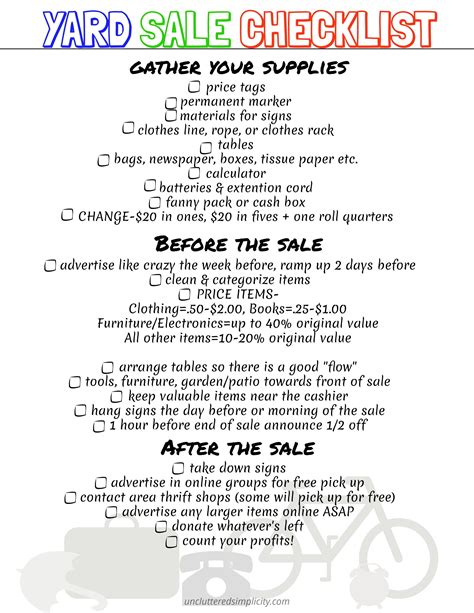 10 Yard Sale Tips That'll Clear Your Clutter Fast (With Free Printable ...