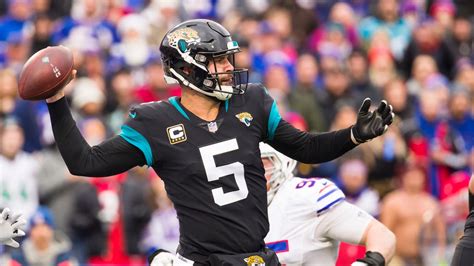 Jacksonville Jaguars bench quarterback Blake Bortles | NFL News | Sky ...