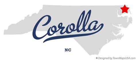 Map of Corolla, NC, North Carolina