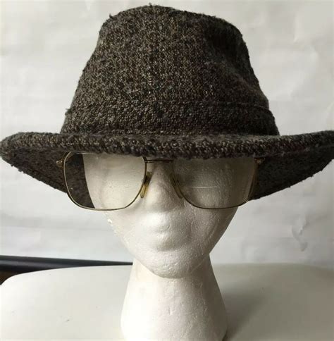 Men's 7 3/8 Brown Tweed Tilley Endurables Winter Hat~Model TW2 w ...