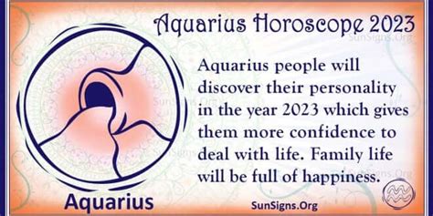 Aquarius Horoscope 2023 - Get Your Predictions Now! - SunSigns.Org