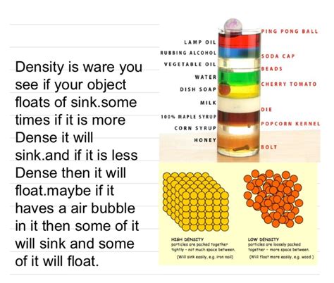 Density Experiment With Different Liquids