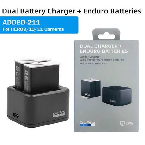 GoPro Dual Battery Charger With Two Enduro Batteries