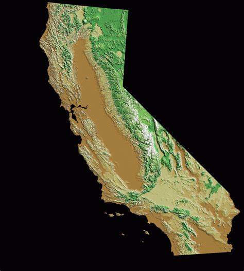 California Relief Map - California Relief Map | Printable Maps