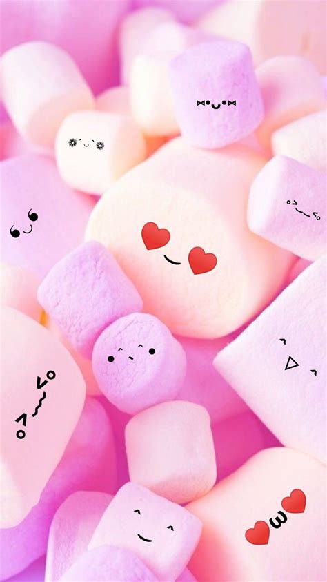 Marshmello Lucu in 2020 | Iphone wallpaper girly, Glittery wallpaper ...