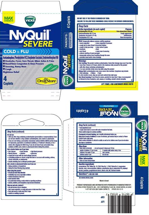 Nyquil Severe Dosage Chart - Reviews Of Chart