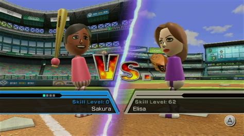 Sakura is the new Mii! - Wii Sports Baseball #14 - YouTube