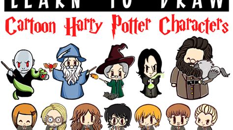 Cute Harry Potter Cartoon Images Vector isolated or blurry background ...