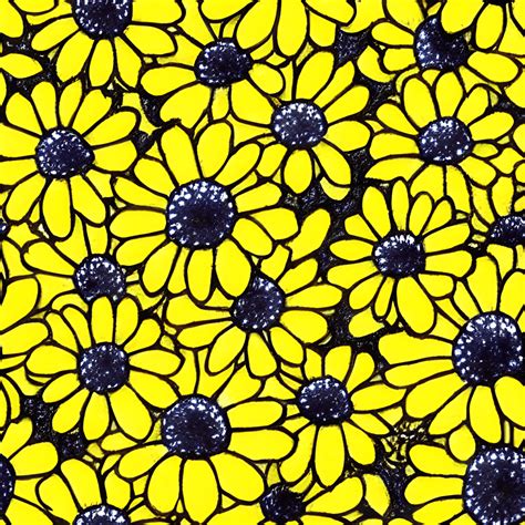 Yellow Daisy Wallpaper · Creative Fabrica