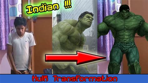 [Indian VFX] Hulk Transformation || ft. ABHAY || Simple Animation try ...