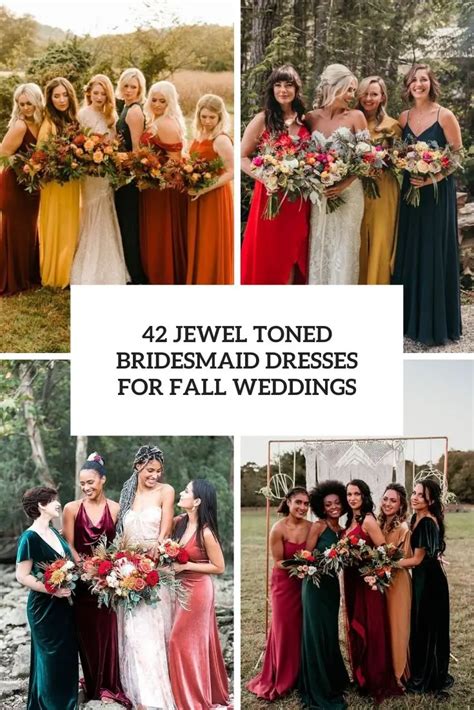 Mismatched jewel Tone bridesmaid dresses | Dresses Images 2022