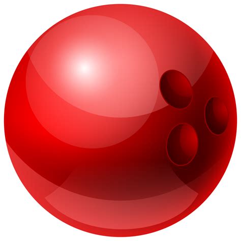 Red Bowling Ball PNG Clipart