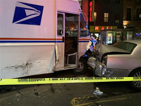 Woman steals unattended USPS truck & floors it for one mile hitting ...