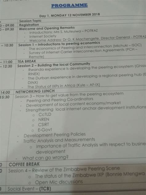 Potraz Zimbabwe Regional Peering and Interconnection Workshop ...