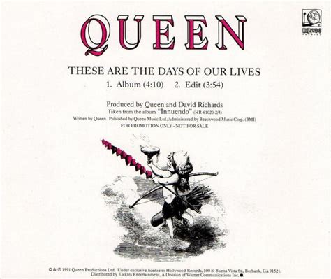 Queen "These Are The Days Of Our Lives" single gallery