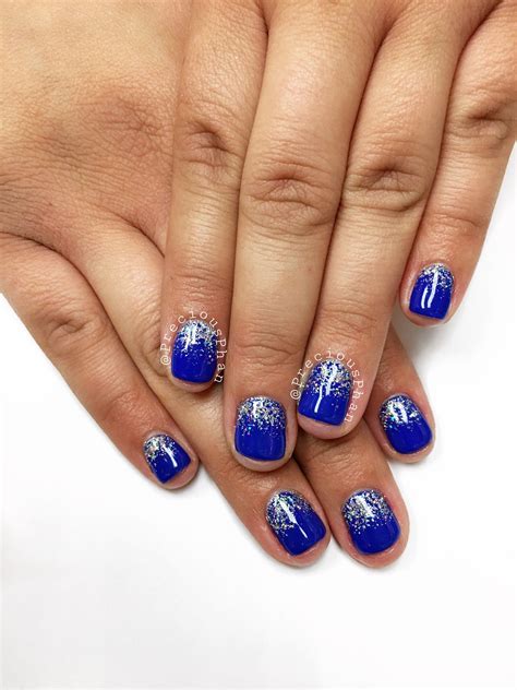 Royal blue nails. Ombré nails. #PreciousPhan | Royal blue nails, Royal ...