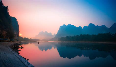 Li River, China - Such a serene picture. | River, Landscape, Scenery